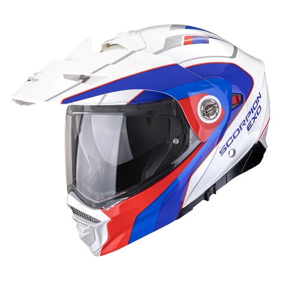 Scorpion ADX-2 Kamps White-Red-Blue crossover bukósisak XL (61-62cm)