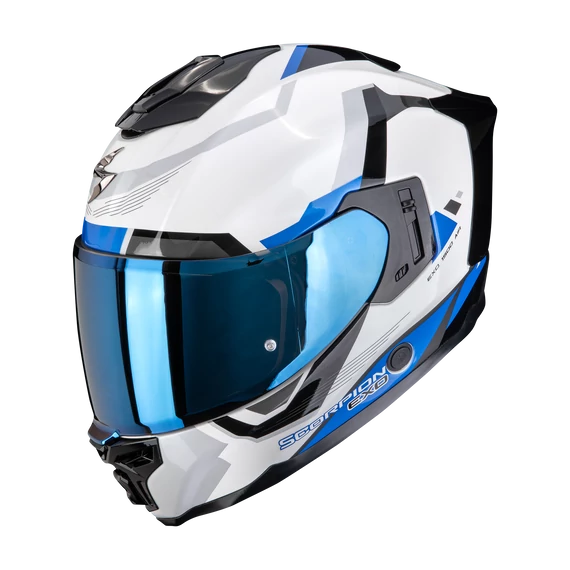 Scorpion Exo-1500 Air Arena White-Blue zárt bukósisak S (55-56cm)
