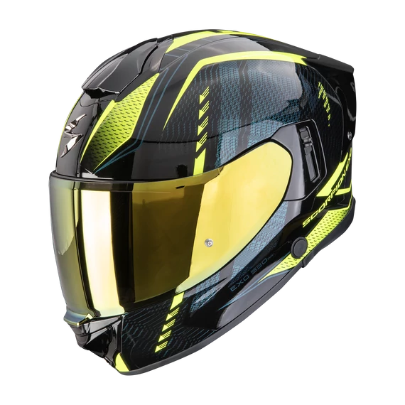 Scorpion Exo-530 Air Theras Black - Neon Yellow zárt bukósisak S (55-56cm)