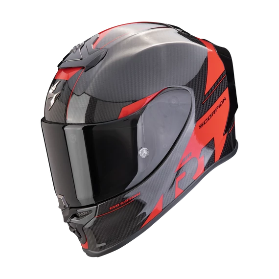 Scorpion Exo R1 EVO Carbon Rally Black-Red sportsisak L (59-60cm)