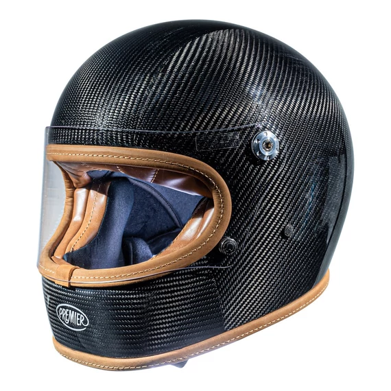 Premier Trophy Platinum Edition Carbon zárt retro bukósisak M (57cm)