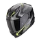Scorpion Exo-520 EVO Air Terra Black-Silver-Neon Yellow zárt bukósisak S (55-56 cm)