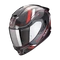 Scorpion Exo-1400 EVO II Carbon Mirage Matt Black-Red-White zárt bukósisak S (55-56cm)
