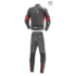 Kép 2/2 - Büse Imola férfi kétrészes bőrruha fekete/piros 52