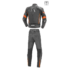 Kép 2/2 - Büse Imola férfi kétrészes bőrruha fekete/narancssárga 50