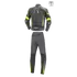 Kép 2/2 - Büse Imola férfi kétrészes bőrruha fekete/neonsárga 52