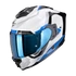 Kép 1/3 - Scorpion Exo-1500 Air Arena White-Blue zárt bukósisak S (55-56cm)