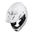 Kép 2/10 - HJC C50 Pearl White cross bukósisak M (57-58cm)